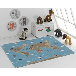 Alfombra infantil Mapa