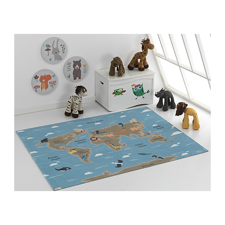 Alfombra infantil Mapa