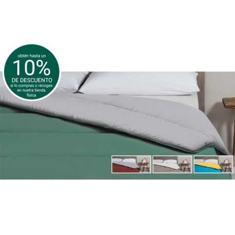 Edredón nórdico reversible Nordicolor menta perla -OFERTA