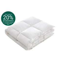 Edredón nórdico blanco 180x220 - Edredón cama 105 cm - Edredón invierno 350  gr.