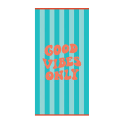 Toalla playa Good Vibes Only 075x150 cm