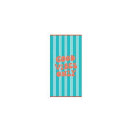 Toalla playa Good Vibes Only 075x150 cm