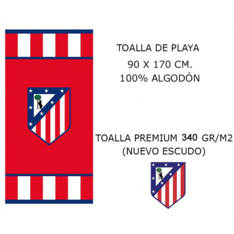 Toalla playa Atlético de Madrid grande