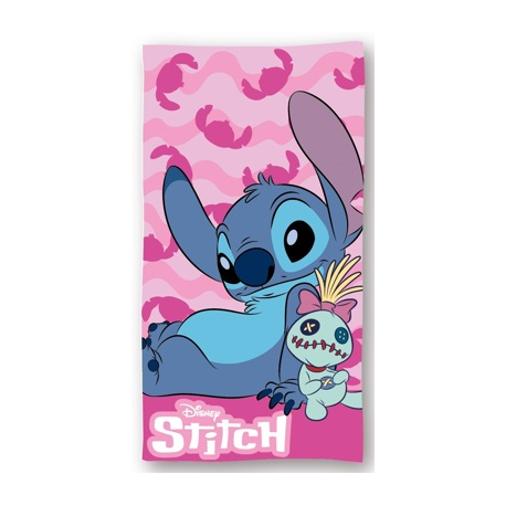 Toalla playa Lilo & Stitch Rosa