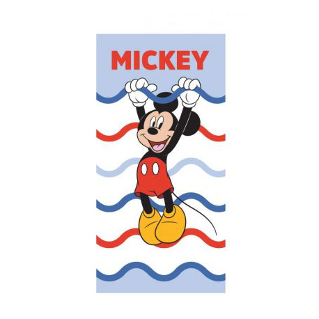Toalla playa Mickey blanco