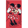 Toalla playa Minnie roja