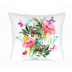 Cojín estampado flores 932