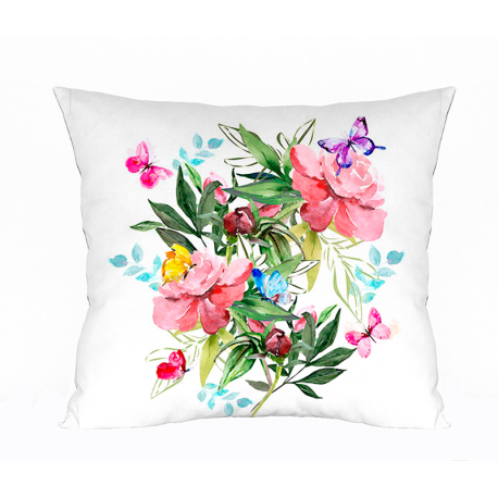 Cojín estampado flores 932