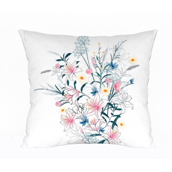 Cojín estampado flores 936
