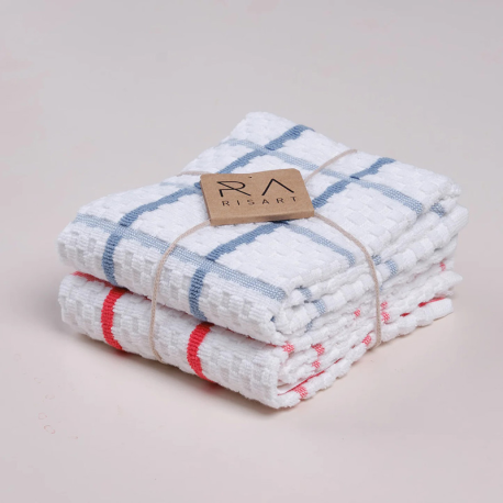 Paño cocina Risart Cuadros pack 2 ud