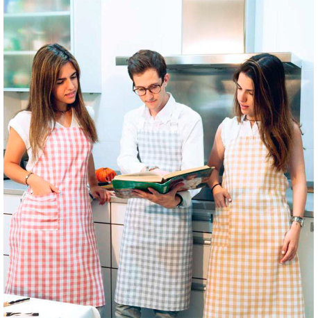 Delantal cuadros vichy vintage