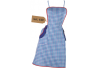 Delantal cuadros bolso volante 640