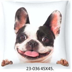 Cojín estampado perro Buldog