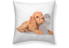 Cojín estampado puppies Perro y Gato