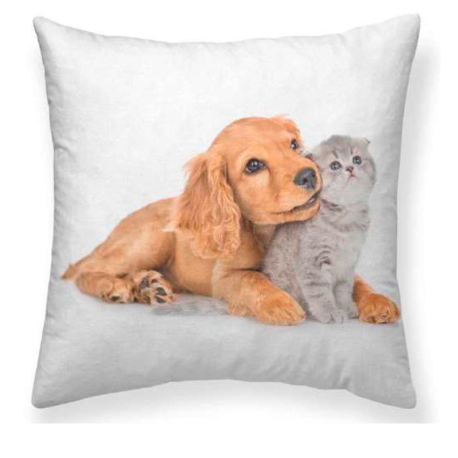 Cojín estampado puppies Perro y Gato