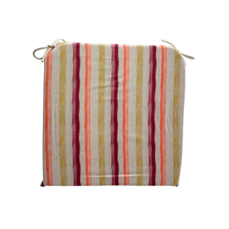 Cojín silla listas Lime