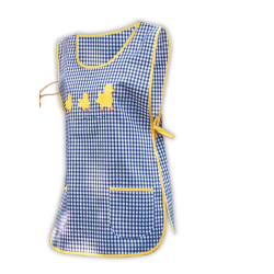 Casulla delantal vichy bordado patitos