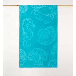 Toalla playa Caballito 100x180 cm azul