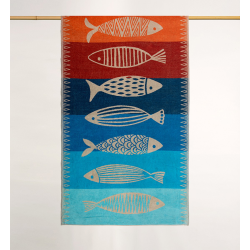 Toalla playa Peces 100x180 cm
