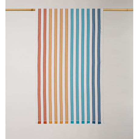Toalla pareo amarillo y azul 100x180 cm