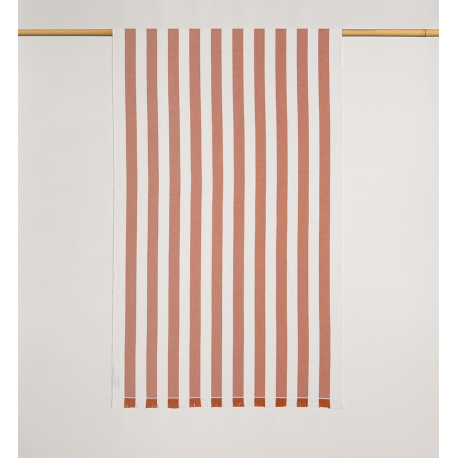 Toalla pareo listas teja 100x180 cm