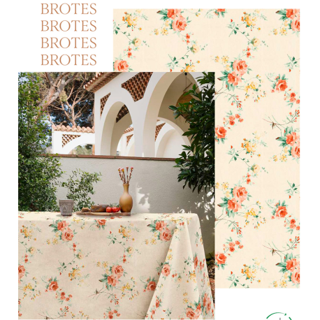Mantelería Brotes antimanchas