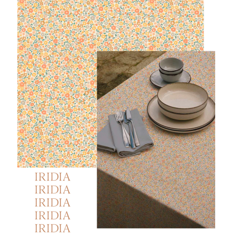 Mantelería Iridia antimanchas