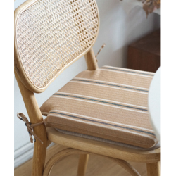 Cojín silla Polo beig listas