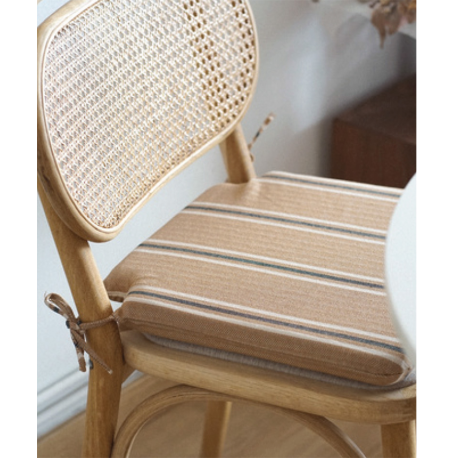 Cojín silla Polo beig listas