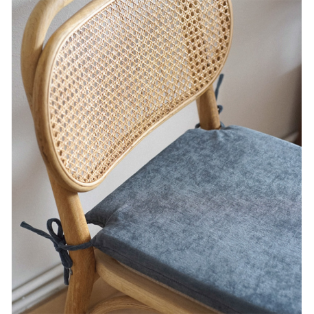 Cojín silla Blau liso azul