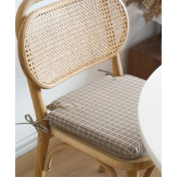 Cojín silla Cast cuadros café