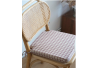 Cojín silla Libe cuadros rosa