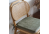 Cojín silla Verde liso