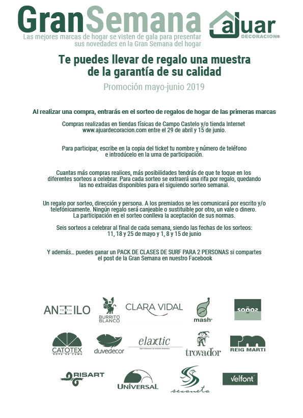 Sorteos Mayo y Junio 2019